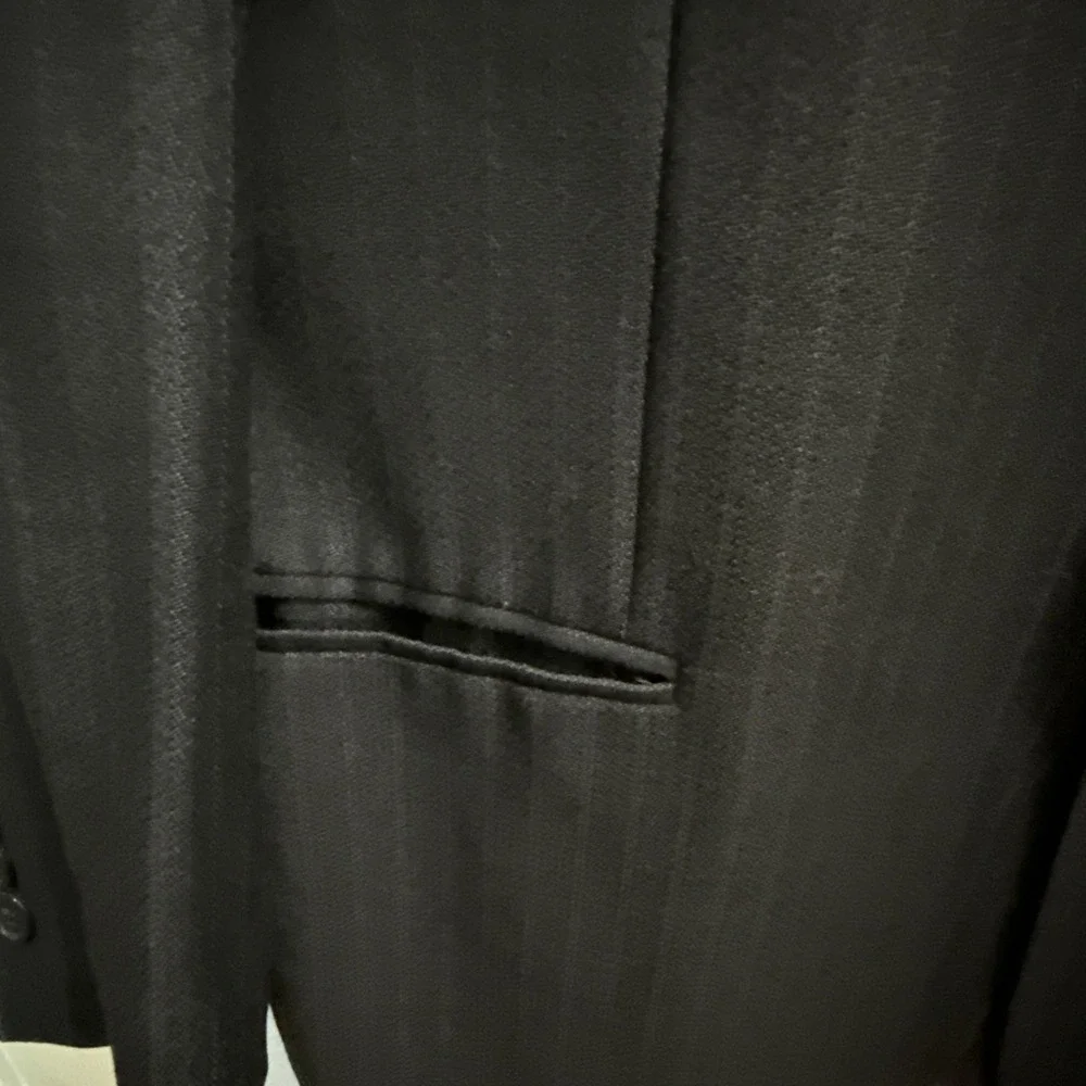 Leveti Men's Blazer Sport Coat 42R Black Wool 3-Button Designer Italy Made